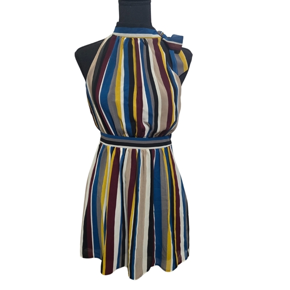 Halter Striped Dress Size Small - Picture 1 of 5